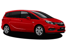 Car Hire Yeovil - Vauxhall Zafira 7-Seater - Minibus hire Yeovil